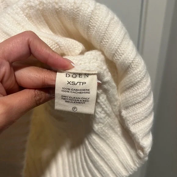 NWT DOEN Cartwright Cable Knit Cashmere Sweater - Picture 8 of 12